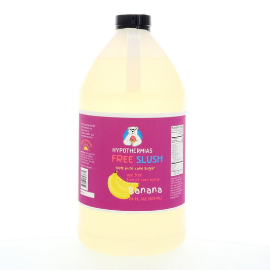 Hypothermias Banana Dye-FREE Slush Syrup | 100% Pure Cane Sugar