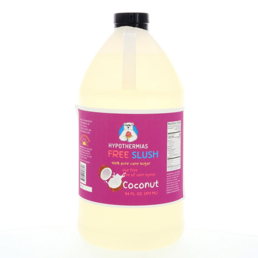 Coconut Hypothermias Dye-FREE Slush Syrup | 100% Pure Cane Sugar